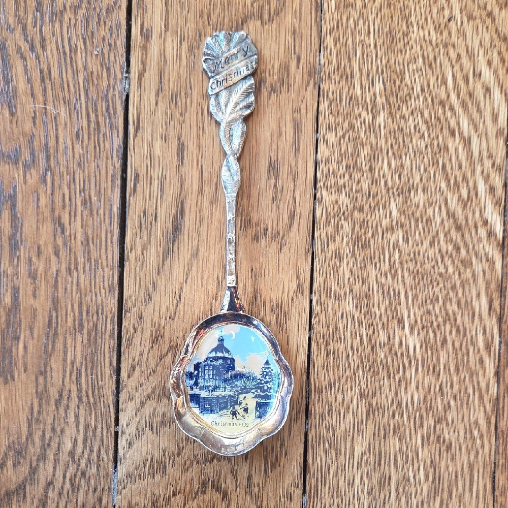 Silver In Color Christmas Souvenir Spoon